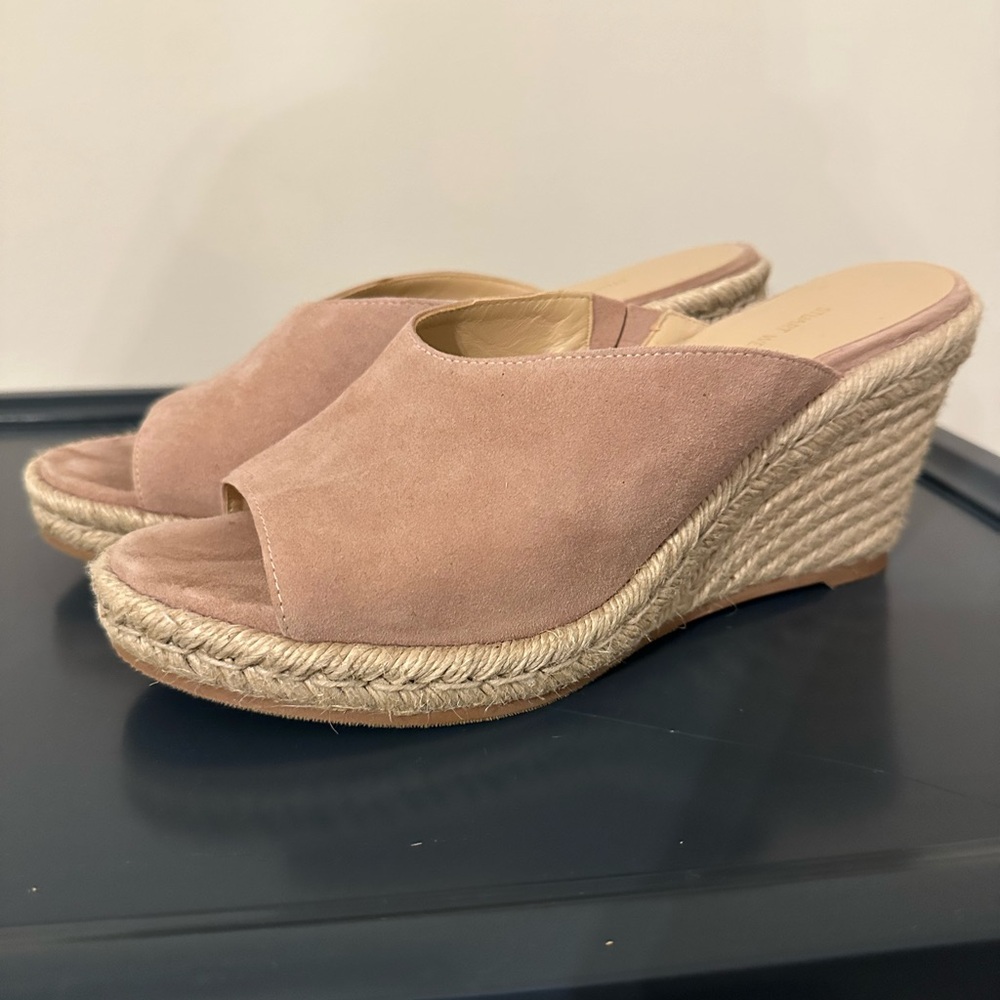 Stuart Weitzman Wonda Suede Wedge Sandal